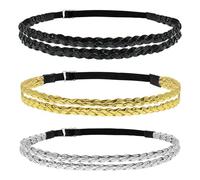 3 Pieces Braided Headband, Adjustable Elastic Headband, Stylish And Simple Hair Accessories, Classic And Versatile Hair Accessories.