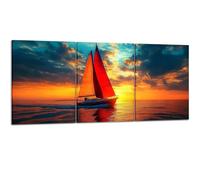 3 Pieces Canvas Wall Art Prints, Wall Pictures,30x40cm Wall Art Decor,Sunset Pictures Print on Canvas Natural Landscape Painting for Home Decoration Living Room