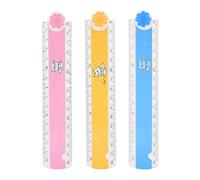 3 Pieces Cartoon Animal Plastic Ruler, Folding Ruler, Drawing Aids, Measurement Tools, Study and Office Supplies.