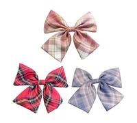 3 Pieces Checked Bow Hairpin, Retro Hairpin, Classic Design Hairpin, Women'S Hair Accessories, Hairstyle Decorations.