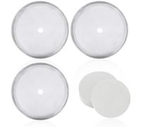 3 Pieces Coffee Pot Filters, 1 Pack of Paper Filters, Coffee Filters, Coffee Grounds Filters, Push Coffee Filters, Coffee Machine Filters, Reusable Coffee Filters