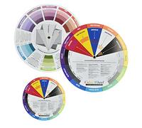 3 Pieces Color Wheel, Color Wheels for The Artist, Paint Mixing Learning Guide for Beginners in Color Theory,Art Classroom Teaching Tools (2x9.25in & 1x5.5in)