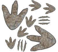 3 Pieces Dinosaur Wall Decal Dinosaur Footprints Floor Decals Peel and Stick Track Stickers Removable Tracks Wall Decals Vinyl Footprints Wall Decal for Baby Nursery Bedroom Home Decor