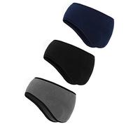3 Pieces Ear Warmer Headband Winter Headbands Fleece Headband for Women Men (Color Set 1)