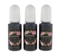 3 Pieces Epoxy UV Resin Color Dye Colorant Liquid Pigment Material Black, 3 pcs