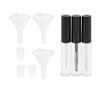3 Pieces Eyelash Growth Mascara Tube Eyeliner Lip Gloss Vials Funnels 4ml, 3 pcs 4ml