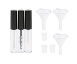 3 Pieces Eyelash Growth Mascara Tube Eyeliner Lip Gloss Vials Funnels 4ml, 3 pcs 4ml