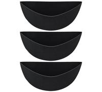3 Pieces Felt Half ring Planter Liner for Wall Hanging Flower Basket | Half Round Wall Planter Liner 3 Pieces Felt Flower Pot Insert with Excellent Airflow and Water Management for Bal 14inch