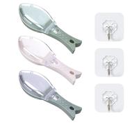 3 Pieces Fish Scale Scraper, 3 Hooks, Fish Scale Remover, Fish Scaler with Transparent Cover, Fish Scale Removal Gadget, Kitchen Utensils
