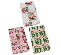 3 Pieces Funny 6 7 Christmas Wrapping Paper Roll Tear Resistant 70x50 Cm 6 7 Meme Wrappings Paper Christmas 3 Styles Funny Santa Party Supplies Wrapping Papers For Birthday Thanksgiving Home Holiday