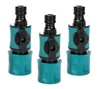 3 Pieces Garden Hose Valve Shut Off,Pipe-Connector for Hozelock Nozzle Connector Gardens Shut-Off Valve Fittings