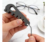 3 Pieces Glasses Frame Bender, Eyeglass Curvature Adjuster, Glasses Adjustment Tool Straighten, for Eyewear Bending Assembly Disassembly Nose Arms Leg Fixture Board Construction