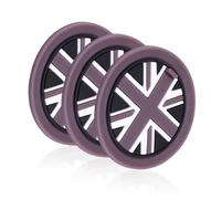 3 Pieces Gray Coasters, Mini Car Accessories, Cup Holder Coasters, Car Coasters, Union Jack Style Cup Holder Coasters, Silicone Coasters