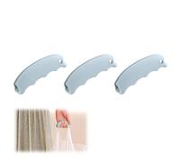 3 Pieces Grocery Bag Holder, Silicone Plastic Bag Handle Carrier, Non Slip Ergonomic Reusable Sack Holder Carrier, Comfortable for Grocery Plastic Sack Shopping Bags Garbage Pouch (Blue,3.5in)