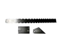 3 Pieces Guitar Neck Notched Straight Ruler Stainless Steel Fret Rocker