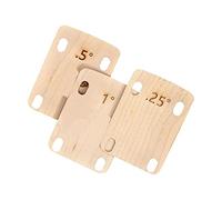 3 Pieces Guitar Neck Plate Gasket, Replacement Parts Pad Wooden Accs Protective Durable Guitar Neck Shims Set for Guitar Masters Guitarist