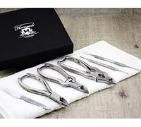 3 Pieces Heavy Duty Toe Nail Clippers with Nail File,Lifter & Under Nail Cleaner. Perfect Set to Keep Your Nails Healthy
