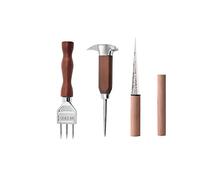 3 Pieces Ice Pick,Stainless Steel Japanese Style Ice Chipper, Ice Shaper for Kitchen Bars Bartender Picnics Camping Restaurant