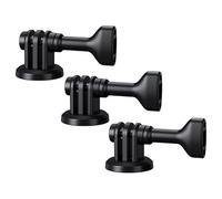 3 Pieces JJC Tripod Mount Adapter for GoPro, Hero 12 11 10 9 8 7 6 5 4 3 Action Camera - 1/4-20 Screw onto Tripod, Selfie Stick, Monopod