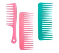3 Pieces Large Detangling Comb Styling Shampoo Comb Wide Tooth Comb Suitable for Various Hair Grooming
