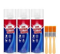 3 Pièces Leak Repair Waterproof Sealant | 100ml Leak Sealer Liquid With Brush | Quick-Dry Waterproof Formula | For Repair Roofs, Drainpipes And Gutter, Interior Exterior Use