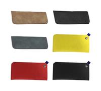 3 Pieces Leather Glasses Bags And 3 Pieces Felt Glasses Bags, Glasses Storage Bags, Glasses Accessories, Portable Glasses Wear.