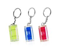 3 Pieces Level Keychain, Measuring Instrument Gadget, Convenient Key Ring, Measuring Tool, Novelty Gift for Men