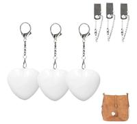 3 Pieces Love Wallet Tote Bag Touch Sensing Light, Purse Light Handbag Lights, Heart LED Bags Lights, Rechargeable Automatic Sensor Glow Keychain Bags Lamp ?White?