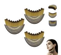 3 Pieces Lymphatic Contour Face Brush, Lymphatics Drainage Face Brush, Lymphatics Drainage Massager, Facial Dry Brushs for LymphaticDrainage, Dry Brushing Scrubber, Facial Sculpting Skin Care Tool