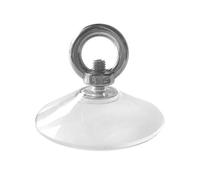 3 Pieces M8 Screw Large Black Rubber Lifting Suction Cup With Stainless Steel Ring Shape Lifting Eye Threaded Nut