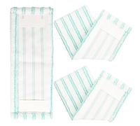 3 Pieces Microfibre Mop Head Replacement Covers, Coral Refill Flat Mop Pads, Cleaning Cloth Cover Pads for Hardwood Laminate Vinyl Tile Floors