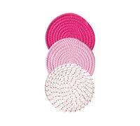 3 Pieces Multicolor Heat Resistant Placemats, Heat Resistant Cotton Rope Table Protectors for Kitchen Countertops and Dining Room, Placemats, Worktop Protectors, Cotton Rope Mats, Non-Slip