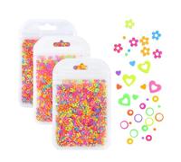 3 Pieces Nail Art Glitter Sequins Set, Fluorescent Nail Design Confetti in Star Shape for DIY Gel Nails, Glitter Powder for Crafts, Face, Festival Makeup and Craft Projects (G)