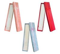 3 Pieces Necklace Storage Box, Jewelry Display Box, Jewelry Packaging Supplies, Necklace Gift Box, Rectangular Gift Box