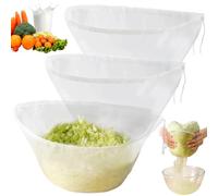 3 Pieces Nut Milk Bags Large Straining Bag, 19 Inch Reusable Cheesecloth for Straining, Juicing, Yogurt Making, Vegetable Dehydration, Nylon Filter Mesh Bag (L)