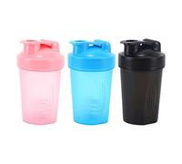 3 Pieces of 400Ml Water Bottles with Mixing Ball, Portable Plastic Water Bottle, Leak-Proof Water Bottle, Suitable for Sports, Traveling and Driving