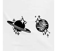 3 Pieces Of Asteroid Couple Personalized Herbal Semi-Permanent Waterproof Long-Lasting Juice Tattoo Stickers