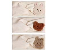 3 Pieces of Baby Headbands, Cute Animal Headbands, Soft Elastic Headbands, Baby Headwear, Comfortable and Breathable Headbands