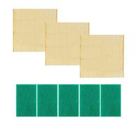 3 Pieces of Dishwashing Cloths, 5 Pieces of Scouring Pads, Dishwasher, Non-Scratch Steel Wire Rags, Multi-Purpose Anti-Scratch Wire Rags, Loofah Rags