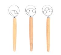 3 Pieces of Dough Mixer, Quick Whisk, Manual Baking Tool, Suitable for Making Cakes, Desserts, and Egg Tarts.