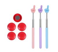 3 Pieces Of Finger Telescopic Sticks And 5 Pieces Of Red Blackboard Magnets, Reading Sticks, Children'S Teaching Supplies, Teaching Aids
