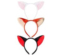 3 Pieces Of Fox Headband, Creative Animal Headband, Role-Playing Accessories, Fox Costume Accessories.