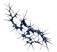 3 Pieces Of Herbal Juice Thorn Tattoo Stickers Dark Gothic Style Long-Lasting