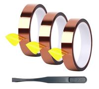3 Pieces of High Temperature Resistant Tape and 1 Piece of Tweezers, Heat Resistant Tape, Thermal Insulation Tape, Thermal Conductive Tape, DIY Tools