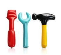 3 Pieces Of Inflatable Tool Toys, Architectural Theme Party Decoration, Children'S Inflatable Balloons, Kindergarten Interactive Toys (Wrench, Hammer, Screwdriver).