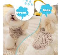 3 Pieces Of Knitted Sweaters For Dogs, Comfortable Turtleneck Pullover, Winter Pet Warm Clothing, Universal For Small And Medium-Sized Dogs And Cats (M Size).