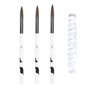 3 Pieces Of Nail Art Pens And 1 Piece Of Pen Holder, Nail Art Tools, Diy Nail Art Accessories, Nail Brushes, Nail Decoration Tools