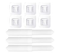 3 Pieces of Paper Roll and 6 Pieces of Card Slot Patch, Toilet Paper Holder, Toilet Paper Fixing Accessories, Plastic Toilet Paper Holder.