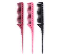 3 Pieces Of Plastic Comb, Hair Salon Tool, Styling Comb, Hair Styling Tool, Hair Combing Tool.