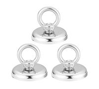 3 Pieces Of Powerful Magnets, Round Iron Suction Cups, Magnetic Metal Base, Ndfeb Magnets, Strong Magnetic Holder